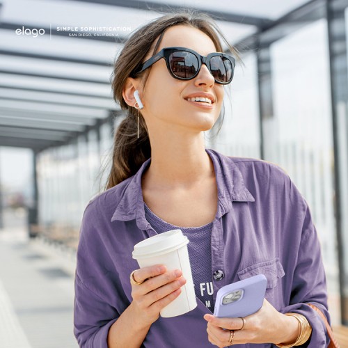 Чехол Elago Soft Silicone для iPhone 13, фиолетовый