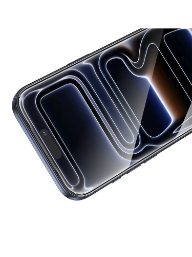 HOCO стекло для iPhone 17 Pro, Bear Shield series full screen HD tempered glass Black