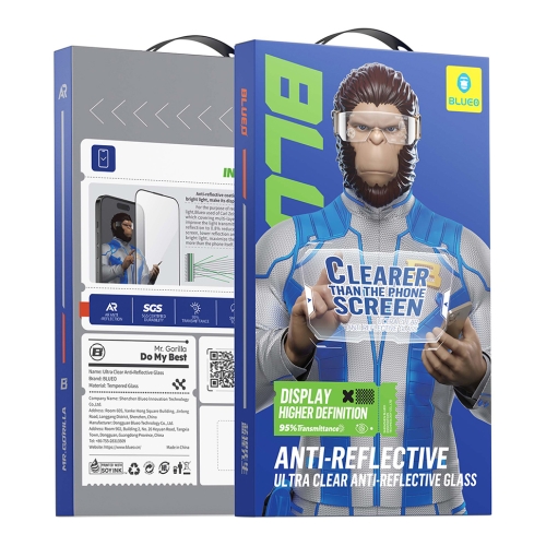 BlueO стекло для Galaxy S26 Ultra, AR Anti-reflective Black (ультра-прозрачное)