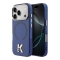 Karl Lagerfeld для iPhone 17 Pro Max чехол IML K HEAD Metal logo & Camera Hard Blue (MagSafe)