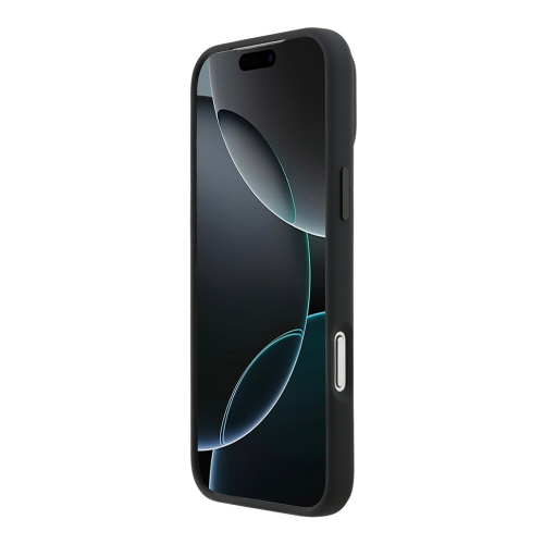 Mercedes для iPhone 17 Pro Max чехол Liquid silicone Vertical stripe Metal Cam Hard Black (MagSafe)