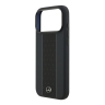 Mercedes для iPhone 17 Pro Max чехол Liquid silicone Vertical stripe Metal Cam Hard Black (MagSafe)
