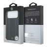 Mercedes для iPhone 17 Pro Max чехол Liquid silicone Vertical stripe Metal Cam Hard Black (MagSafe)