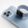 Ремешок Uniq Revix reversible Magnetic для Apple Watch 42-44-45 mm, белый/голубой