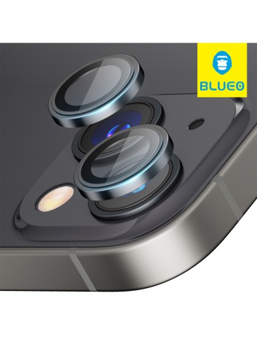 BLUEO Camera lens Armor metal для камеры iPhone 14 | 14 Plus, Black (2 шт +installer)