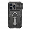 Противоударный чехол Nillkin CamShield Armor Pro Magnetic для iPhone 14 Pro Max, черный (magsafe)