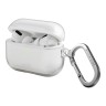 Чехол Uniq Glase с карабином для AirPods Pro 2, прозрачный