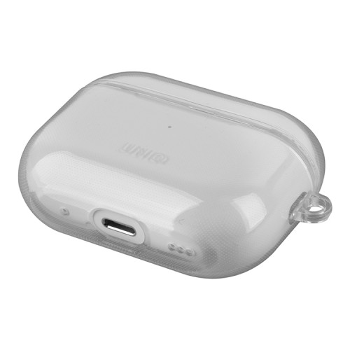 Чехол Uniq Glase с карабином для AirPods Pro 2, прозрачный