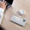 Чехол Uniq Glase с карабином для AirPods Pro 2, прозрачный