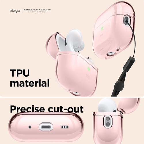 Чехол Elago Clear case для AirPods Pro 2, Lovely Pink