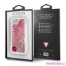 Чехол Guess Glitter для iPhone 7/8/SE, малиновый