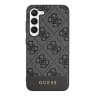 Чехол Guess PU 4G Bottom stripe Metal logo Hard для Galaxy S23 Plus, черный