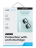 Uniq стекло для iPhone 15/15 Plus OPTIX Camera Lens protector Aluminium Mint, 2 шт.