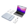 Tomtoc для ноутбуков 15" MacBook Pro/Air чехол-папка Defender-A13 Laptop Sleeve Mist Blue