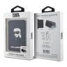 Karl Lagerfeld магнитный картхолдер MagSafe Stand Saffiano Monogram NFT Karl Ikonik Black