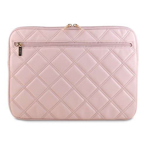 Guess для ноутбуков 13"/14" чехол Sleeve Quilted 4G metal logo with Zipper Pink
