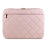 Guess для ноутбуков 13"/14" чехол Sleeve Quilted 4G metal logo with Zipper Pink