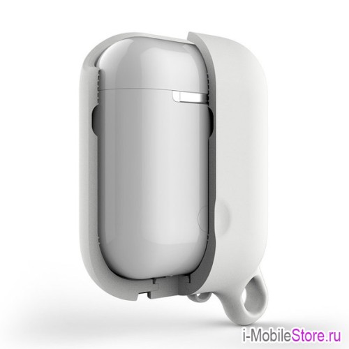 Чехол Elago Waterproof Hang case для AirPods 1/2, белый
