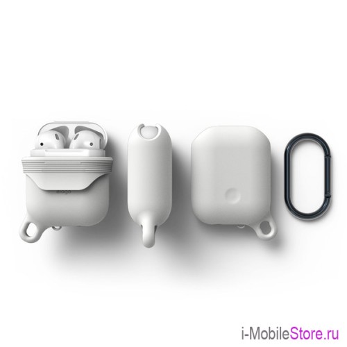 Чехол Elago Waterproof Hang case для AirPods 1/2, белый