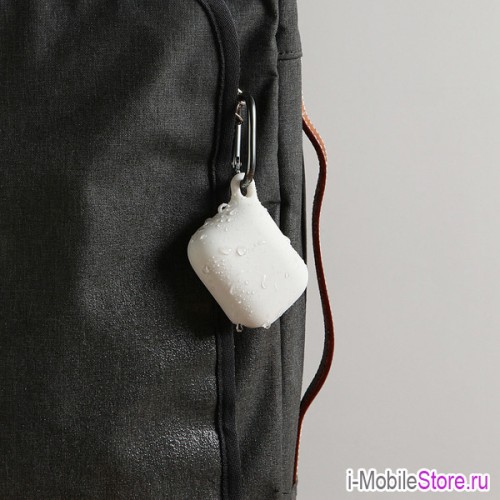 Чехол Elago Waterproof Hang case для AirPods 1/2, белый