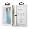 Чехол Guess Liquid Glitter Glow in Dark Sand Hard для iPhone 11 Pro, голубой