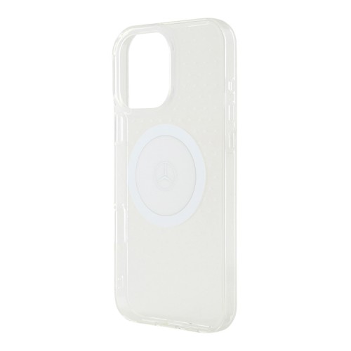 Mercedes для iPhone 16 Pro Max чехол PC/TPU Star pattern and Circle, прозрачный (MagSafe)