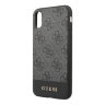 Чехол Guess 4G Stripe Metal logo Hard для iPhone X/XS, серый