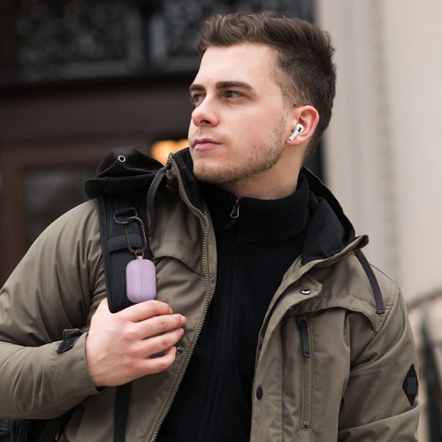 Чехол Elago Silicone Hang case для AirPods Pro, фиолетовый (lavender)