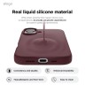 Elago для iPhone 16 чехол Soft silicone (Liquid) Burgundy