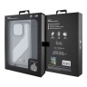 BMW для iPhone 16 Pro Max чехол Crossbody PU Carbon stripe Metal logo + Strap Hard Grey