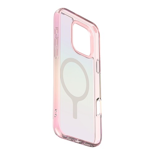 Uniq для iPhone 16 Pro чехол Iridescia (hologrophic) Pink Prism (Magsafe)
