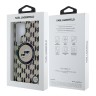 Karl Lagerfeld для Galaxy S25 Ultra чехол PC/TPU Monogram NFT Karl & Choup Metal Cam Hard Black (MagSafe)
