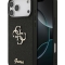 Guess для iPhone 17 Pro чехол Fixed Glitters 4G Big metal logo Hard Black