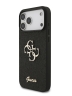 Guess для iPhone 17 Pro чехол Fixed Glitters 4G Big metal logo Hard Black