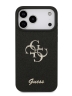 Guess для iPhone 17 Pro чехол Fixed Glitters 4G Big metal logo Hard Black