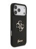 Guess для iPhone 17 Pro чехол Fixed Glitters 4G Big metal logo Hard Black