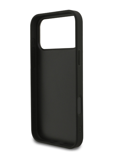 Guess для iPhone 17 Pro чехол Fixed Glitters 4G Big metal logo Hard Black