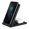 Беспроводное зарядное устройство 2-в-1 Uniq Vertex Duo Foldable 15 Вт