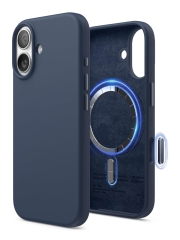 Elago для iPhone 17 чехол Magnetic Silicone Jean Indigo (MagSafe)