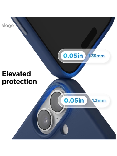 Elago для iPhone 17 чехол Magnetic Silicone Jean Indigo (MagSafe)