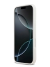 Karl Lagerfeld для iPhone 17 чехол Liquid Silicone Initials Metal Logo & Camera Hard White