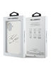 Karl Lagerfeld для iPhone 17 чехол Liquid Silicone Initials Metal Logo & Camera Hard White