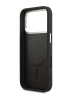 Karl Lagerfeld для iPhone 17 Pro Max чехол PU Perforated Round logo Metal camera Hard Black (MagSafe)