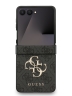 Guess для Galaxy Z Flip7 чехол PU 4G Big metal logo Hard Black