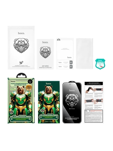 HOCO стекло для iPhone Air, Bear Shield series Anti-Spy full screen tempered glass Black