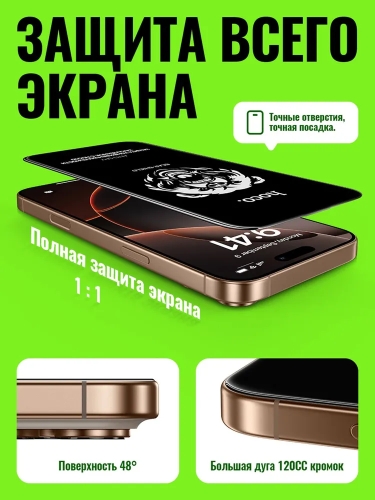 HOCO стекло для iPhone Air, Bear Shield series Anti-Spy full screen tempered glass Black