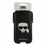 Lagerfeld для смартфонов Pouch PU Saffiano Karl's head Black (L-size) KLHCP12LOPHKHK