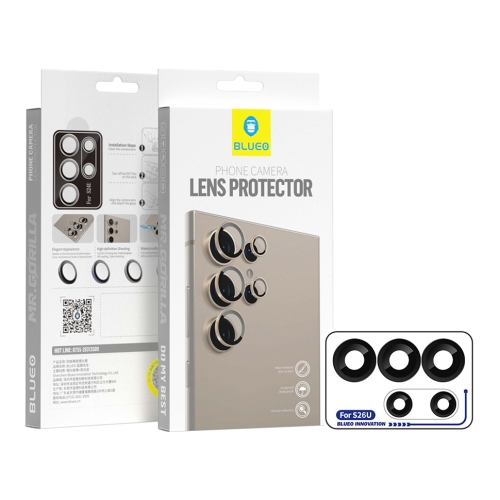 BlueO стекло для Galaxy S26 Ultra, Camera lens Armor metal 5 шт. Black