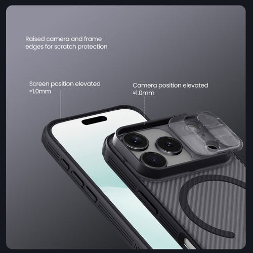 Nillkin для iPhone 17 Pro чехол CamShield Pro Magnetic Transparent Black