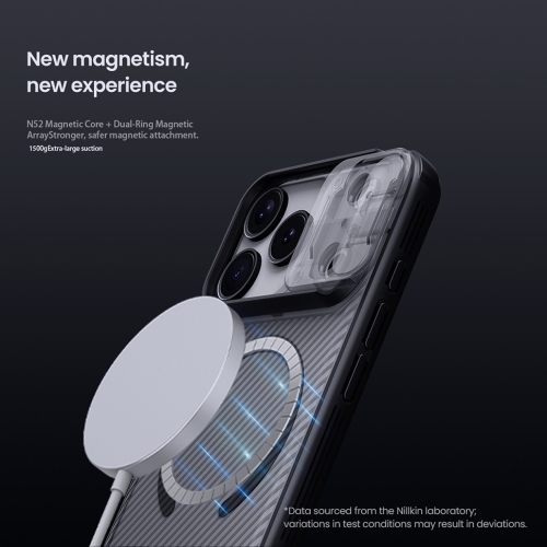 Nillkin для iPhone 17 Pro чехол CamShield Pro Magnetic Transparent Black